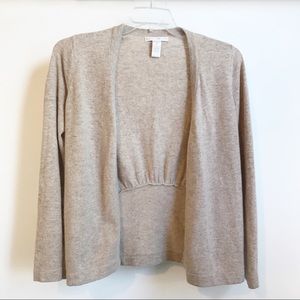 Sarah Spencer Angora Wool Blend Beige Cardigan S